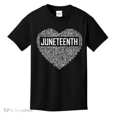 Juneteenth Celebrating Black Freedom 1865 African American Kids T-Shirt