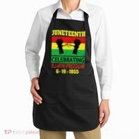 Juneteenth Celebrating Black Freedom 1865 Flag Apron thumb 2