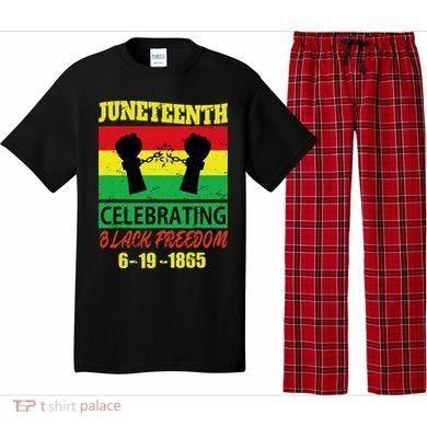 Juneteenth Celebrating Black Freedom 1865 Flag Pajama Set