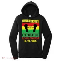 Juneteenth Celebrating Black Freedom 1865 Flag Women's Hoodie thumb 0