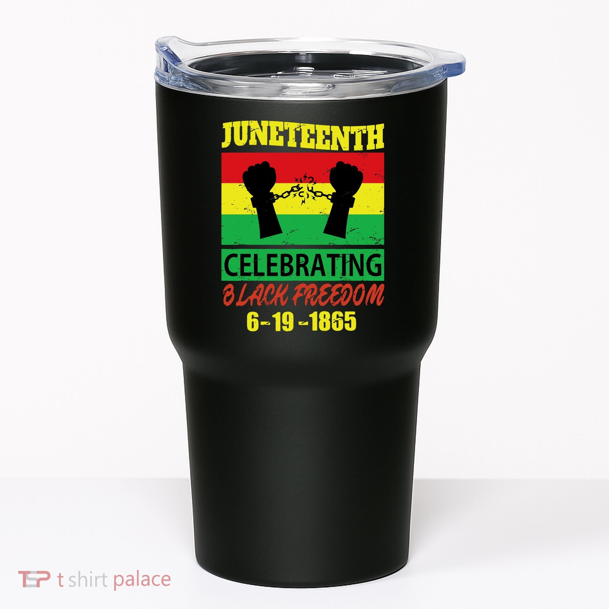 Juneteenth Celebrating Black Freedom 1865 Flag Tumbler