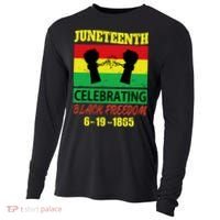 Juneteenth Celebrating Black Freedom 1865 Flag Cooling Performance Long Sleeve Crew thumb 0