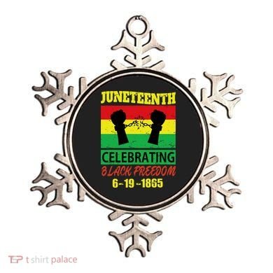 Juneteenth Celebrating Black Freedom 1865 Flag Ornament