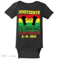 Juneteenth Celebrating Black Freedom 1865 Flag Baby Bodysuit thumb 0