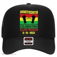 Juneteenth Celebrating Black Freedom 1865 Flag Hat thumb 0