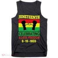 Juneteenth Celebrating Black Freedom 1865 Flag Tank Top thumb 0