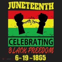 Juneteenth Celebrating Black Freedom 1865 Flag Golf Towel thumb 3
