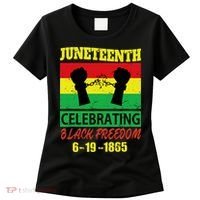 Juneteenth Celebrating Black Freedom 1865 Flag Women's T-Shirt thumb 0