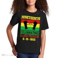 Juneteenth Celebrating Black Freedom 1865 Flag Kids T-Shirt thumb 2