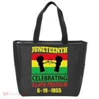 Juneteenth Celebrating Black Freedom 1865 Flag Tote Bag thumb 0