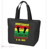 Juneteenth Celebrating Black Freedom 1865 Flag Tote Bag thumb 3
