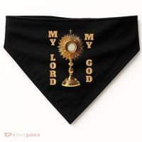 Jesus Christ Blessed Sacrament My Lord USA-Made Doggie Bandana thumb 0