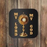 Jesus Christ Blessed Sacrament My Lord Coaster thumb 0