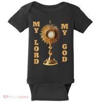 Jesus Christ Blessed Sacrament My Lord Baby Bodysuit thumb 0
