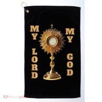 Jesus Christ Blessed Sacrament My Lord Golf Towel thumb 0
