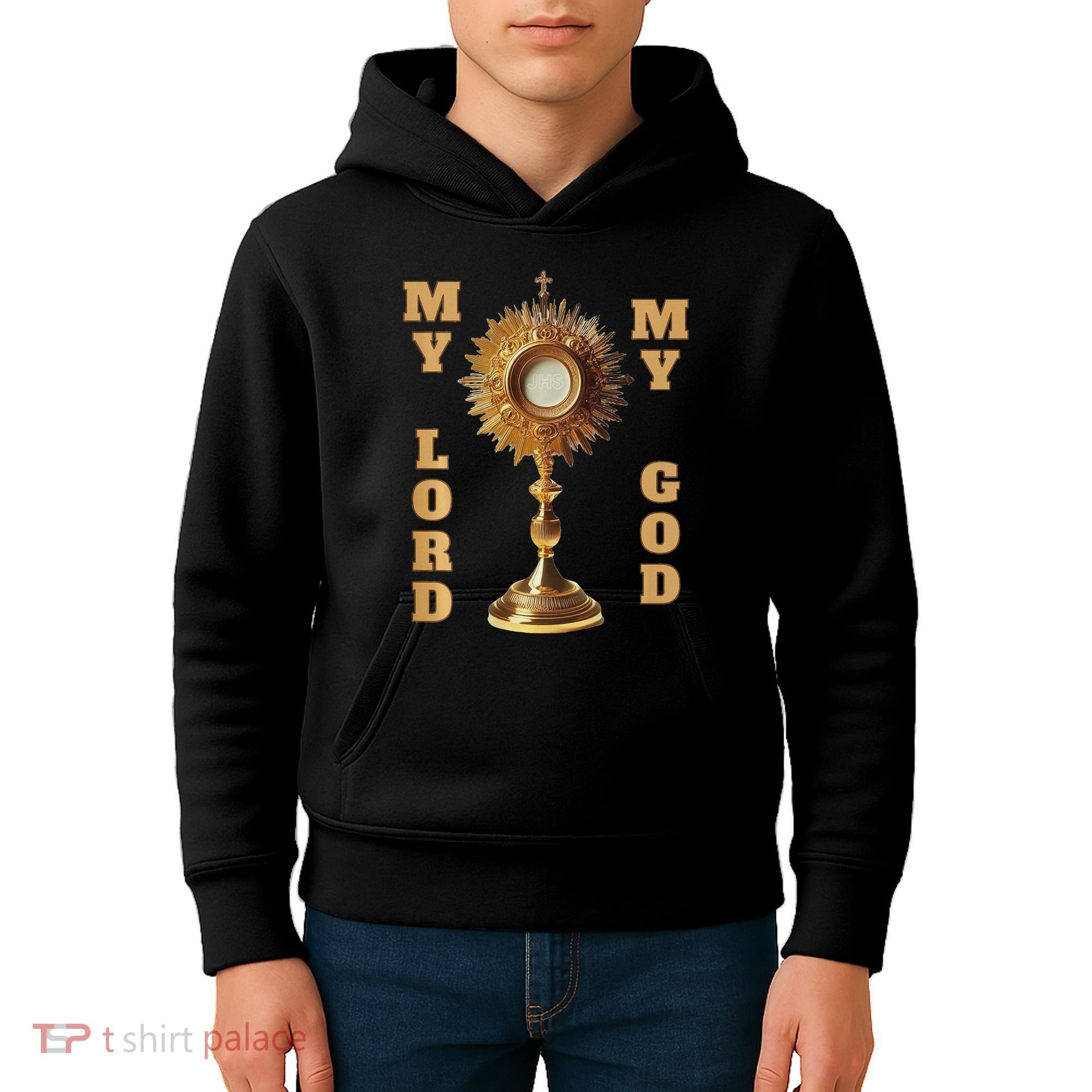 Jesus Christ Blessed Sacrament My Lord Kids Hoodie