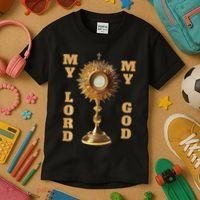 Jesus Christ Blessed Sacrament My Lord Kids T-Shirt thumb 3