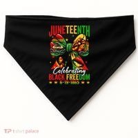 Juneteenth Celebrating Black Freedom 1865 African American USA-Made Doggie Bandana thumb 0