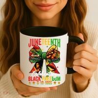 Juneteenth Celebrating Black Freedom 1865 African American Coffee Mug thumb 3