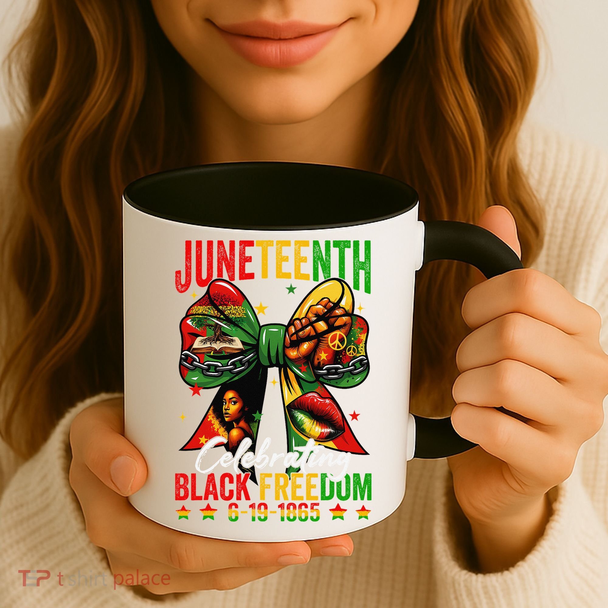 Juneteenth Celebrating Black Freedom 1865 African American Coffee Mug