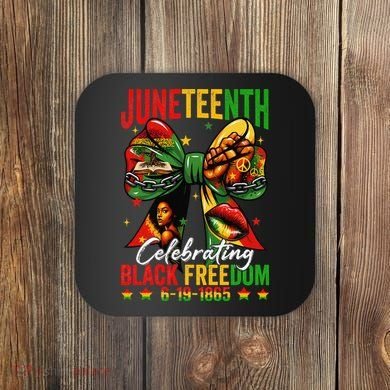 Juneteenth Celebrating Black Freedom 1865 African American Coaster
