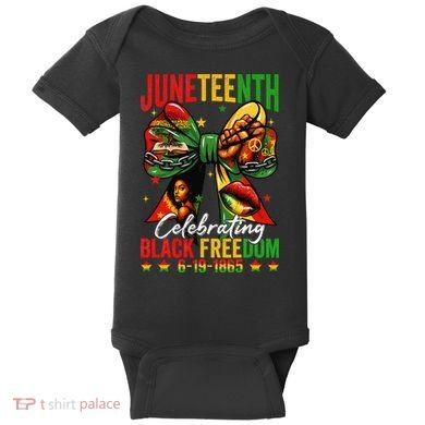 Juneteenth Celebrating Black Freedom 1865 African American Baby Bodysuit