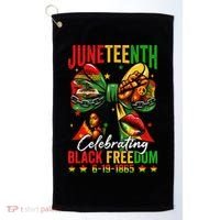 Juneteenth Celebrating Black Freedom 1865 African American Golf Towel thumb 0