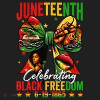 Juneteenth Celebrating Black Freedom 1865 African American Golf Towel thumb 3