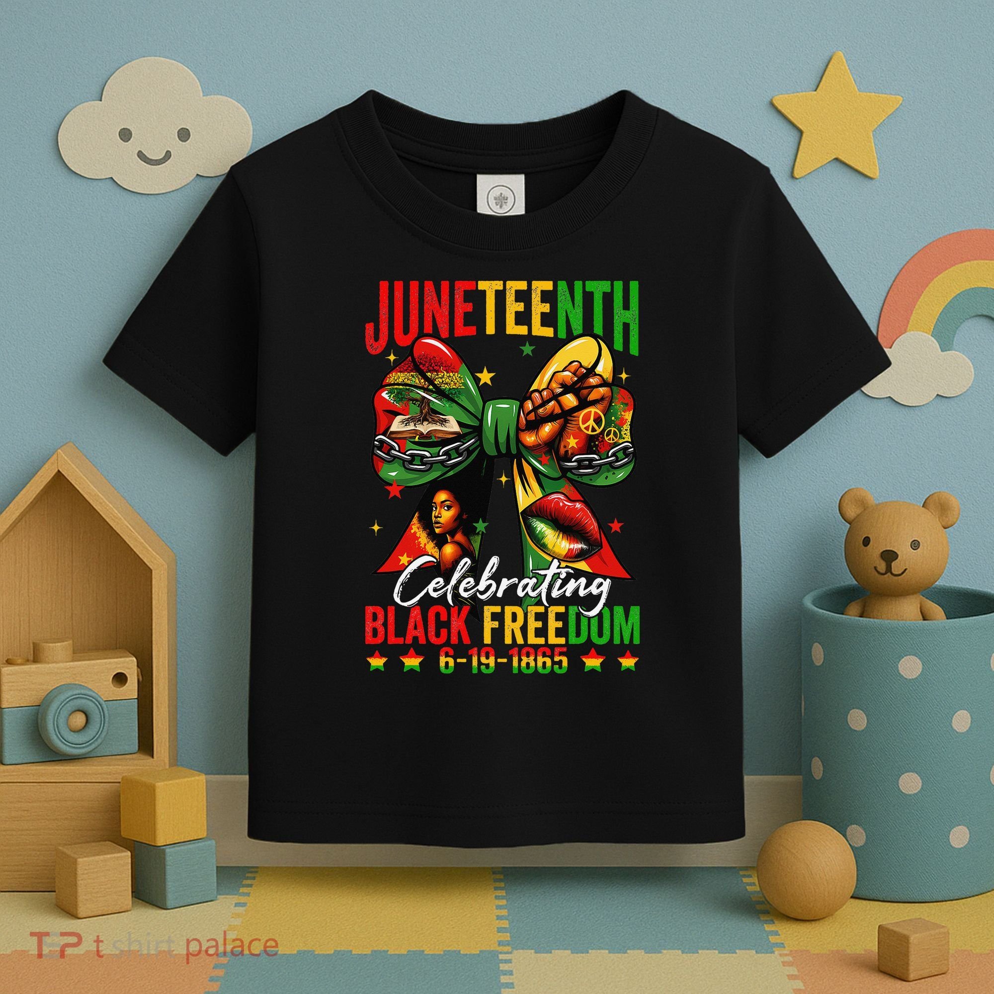 Juneteenth Celebrating Black Freedom 1865 African American Toddler T-Shirt