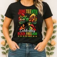Juneteenth Celebrating Black Freedom 1865 African American Women's T-Shirt thumb 2