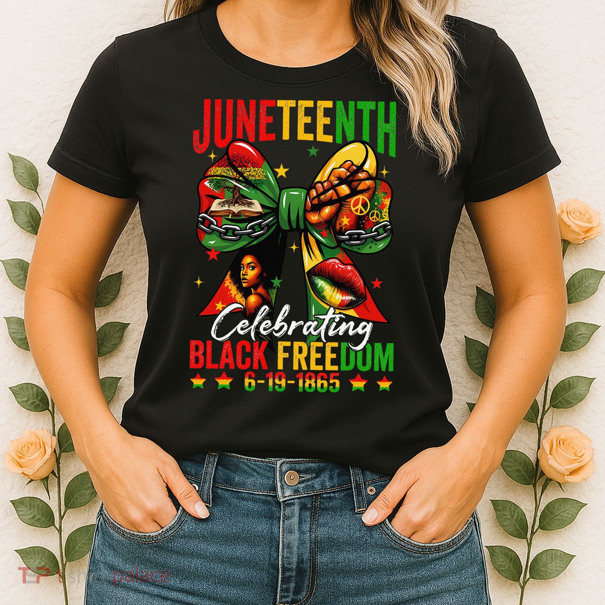Juneteenth Celebrating Black Freedom 1865 African American Women's T-Shirt