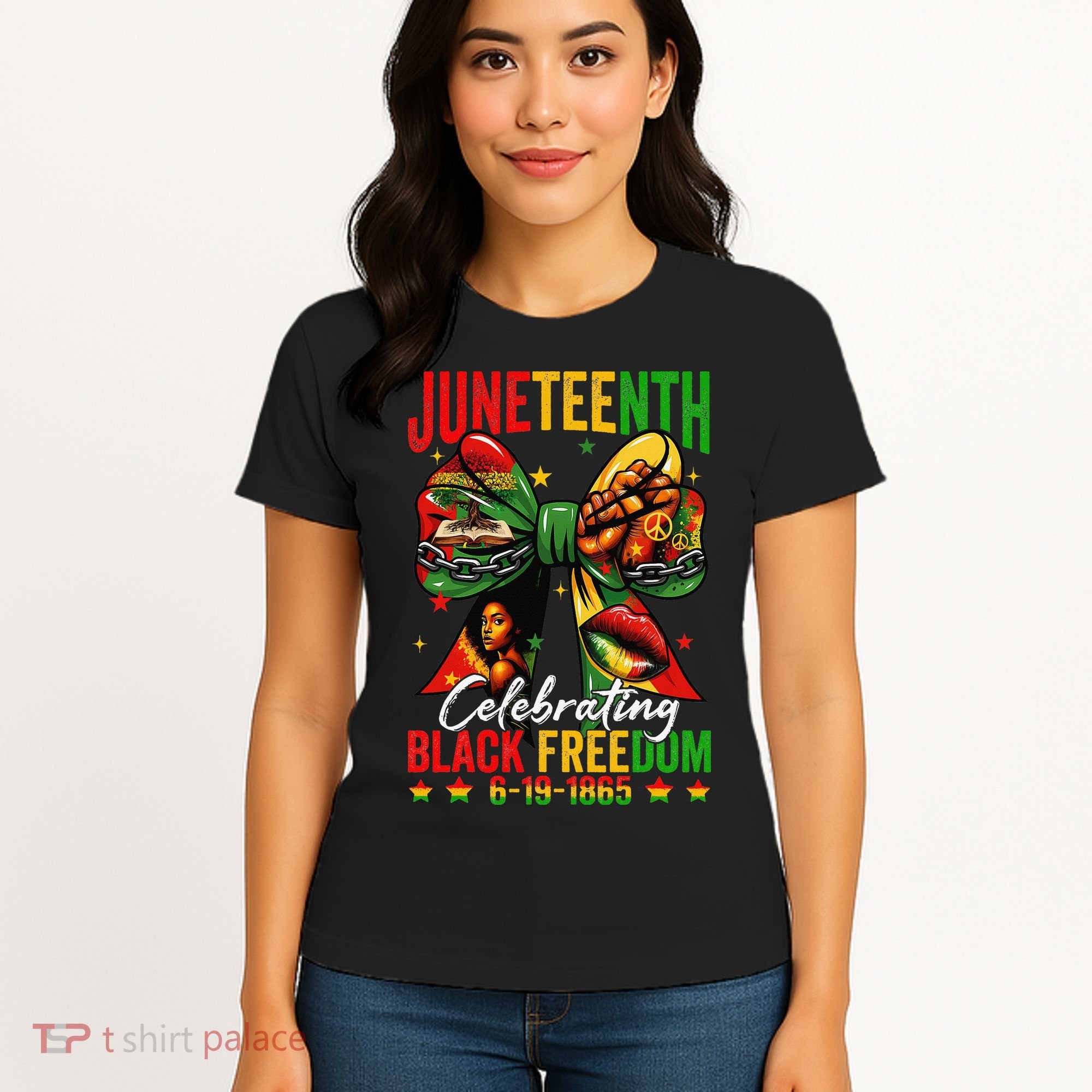 Juneteenth Celebrating Black Freedom 1865 African American Women's T-Shirt