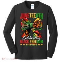 Juneteenth Celebrating Black Freedom 1865 African American Kids Long Sleeve Shirt thumb 0
