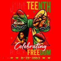 Juneteenth Celebrating Black Freedom 1865 African American Santa Hat thumb 1