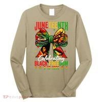 Juneteenth Celebrating Black Freedom 1865 African American Long Sleeve Shirt thumb 0