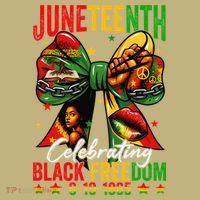Juneteenth Celebrating Black Freedom 1865 African American Button thumb 1
