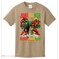 Juneteenth Celebrating Black Freedom 1865 African American Kids T-Shirt thumb 0