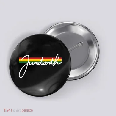 Juneteenth Cool Black History Button