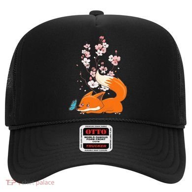 Japanese Cherry Blossom Flower Sakura Kawaii Fox Hat