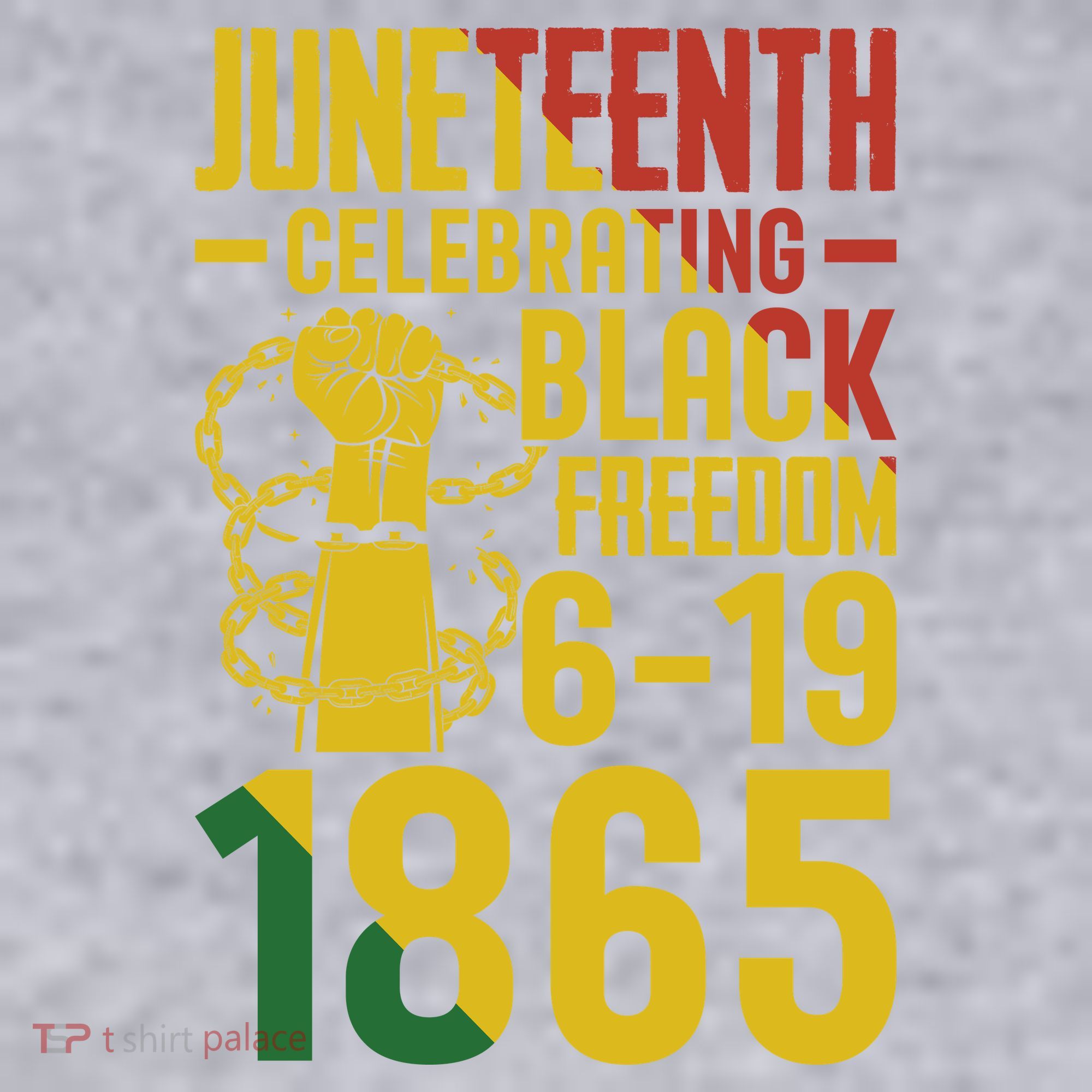 Juneteenth Celebrating Black Freedom 6-19-1865 Women's Racerback Cropped Tank