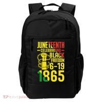 Juneteenth Celebrating Black Freedom 6-19-1865 Backpack thumb 0