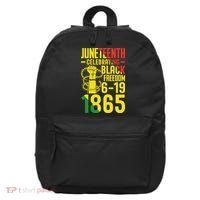 Juneteenth Celebrating Black Freedom 6-19-1865 16 in Basic Backpack thumb 0