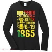 Juneteenth Celebrating Black Freedom 6-19-1865 Women's Long Sleeve Shirt thumb 0