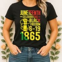 Juneteenth Celebrating Black Freedom 6-19-1865 Women's T-Shirt thumb 2