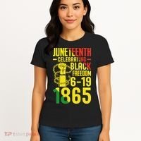 Juneteenth Celebrating Black Freedom 6-19-1865 Women's T-Shirt thumb 4