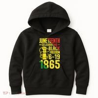 Juneteenth Celebrating Black Freedom 6-19-1865 Kids Hoodie thumb 0