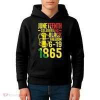 Juneteenth Celebrating Black Freedom 6-19-1865 Kids Hoodie thumb 4