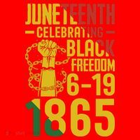 Juneteenth Celebrating Black Freedom 6-19-1865 Santa Hat thumb 1