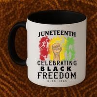 Juneteenth Celebrating Black Freedom 1865 Coffee Mug thumb 2