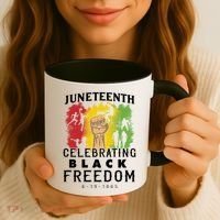 Juneteenth Celebrating Black Freedom 1865 Coffee Mug thumb 3
